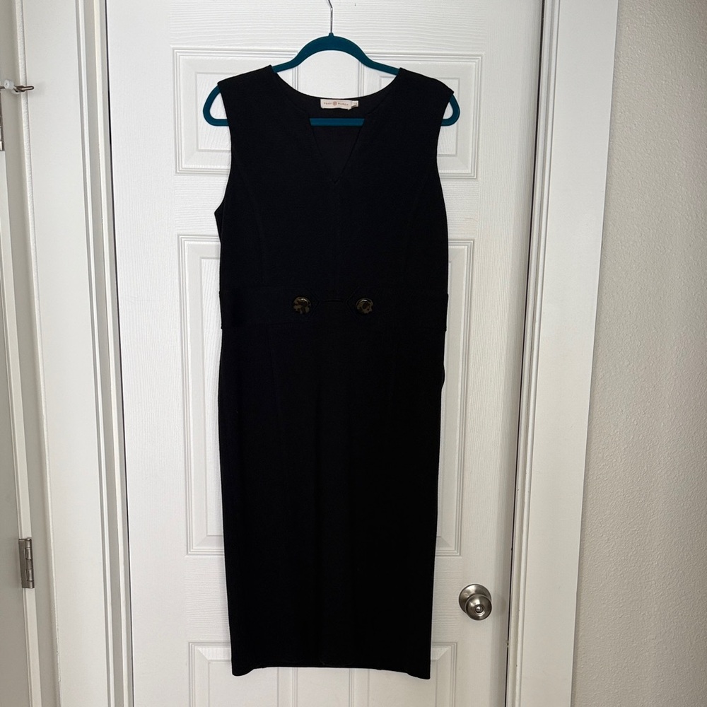 Tory Burch Black Midi Dress